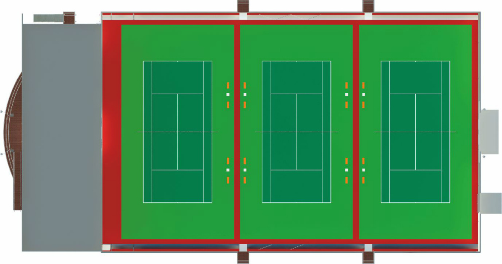 Теннисные корты в Вилюйске